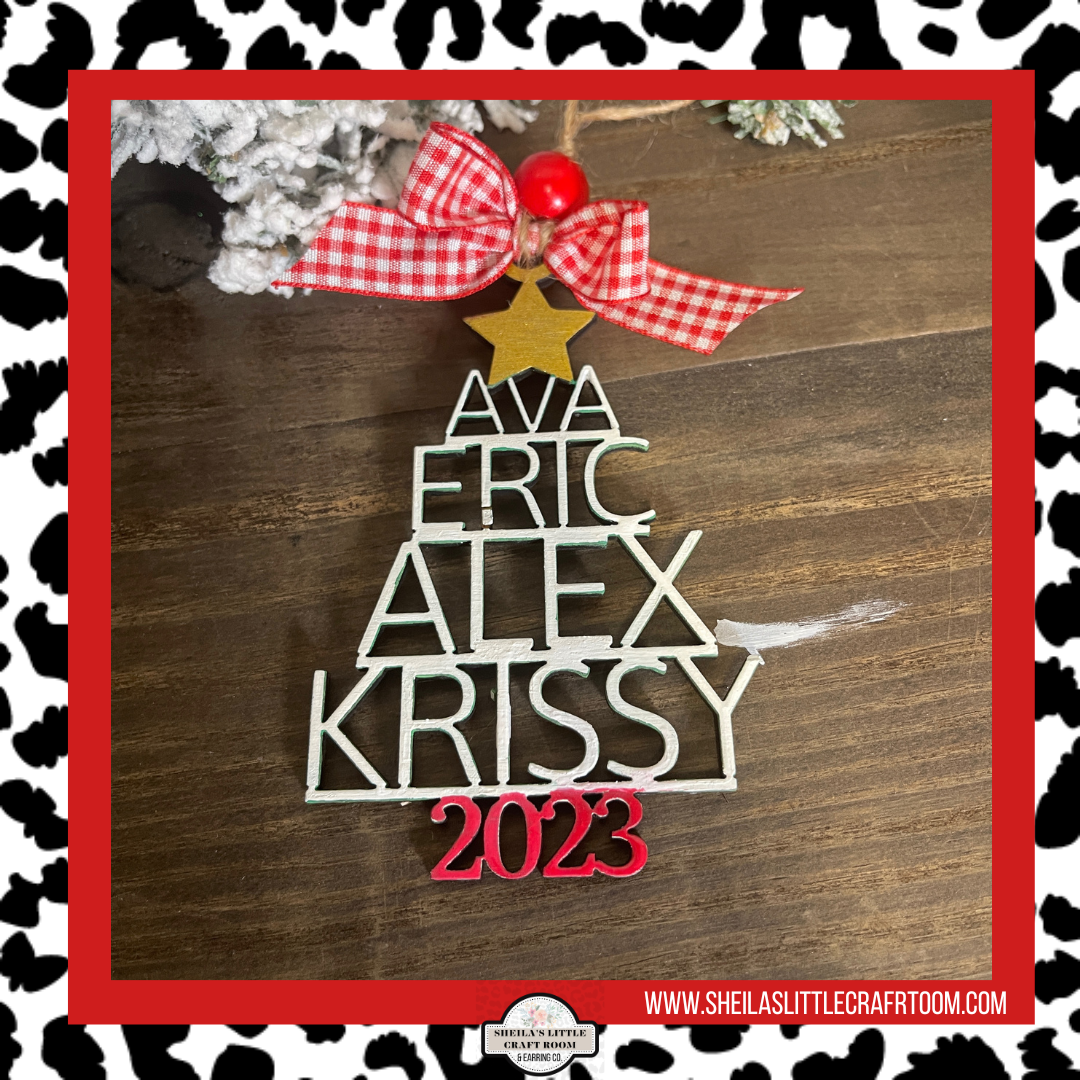 PERSONALIZED TREE NAME ORNAMENT