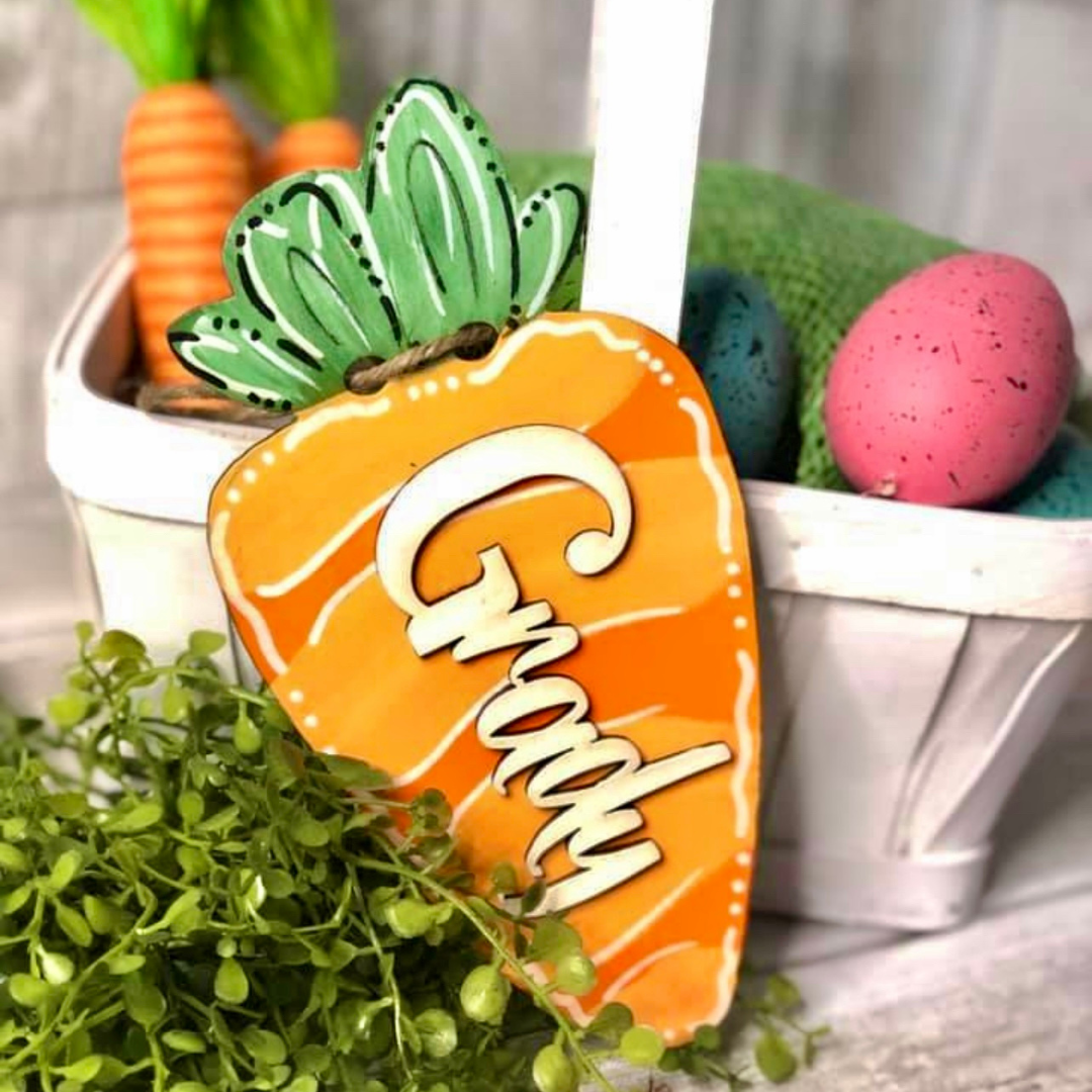 CARROT TAGS - FREE PERSONALIZATION
