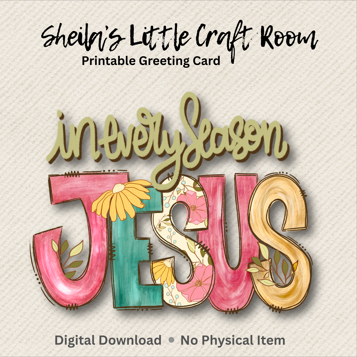 Printable Faith Encouragement Card - Instant Download