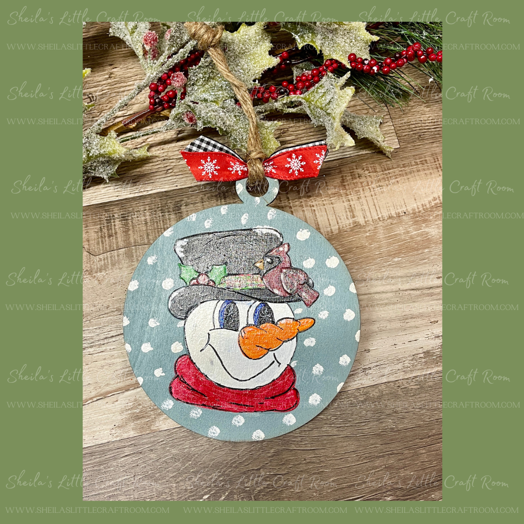 SAM THE SNOWMAN ORNAMENT