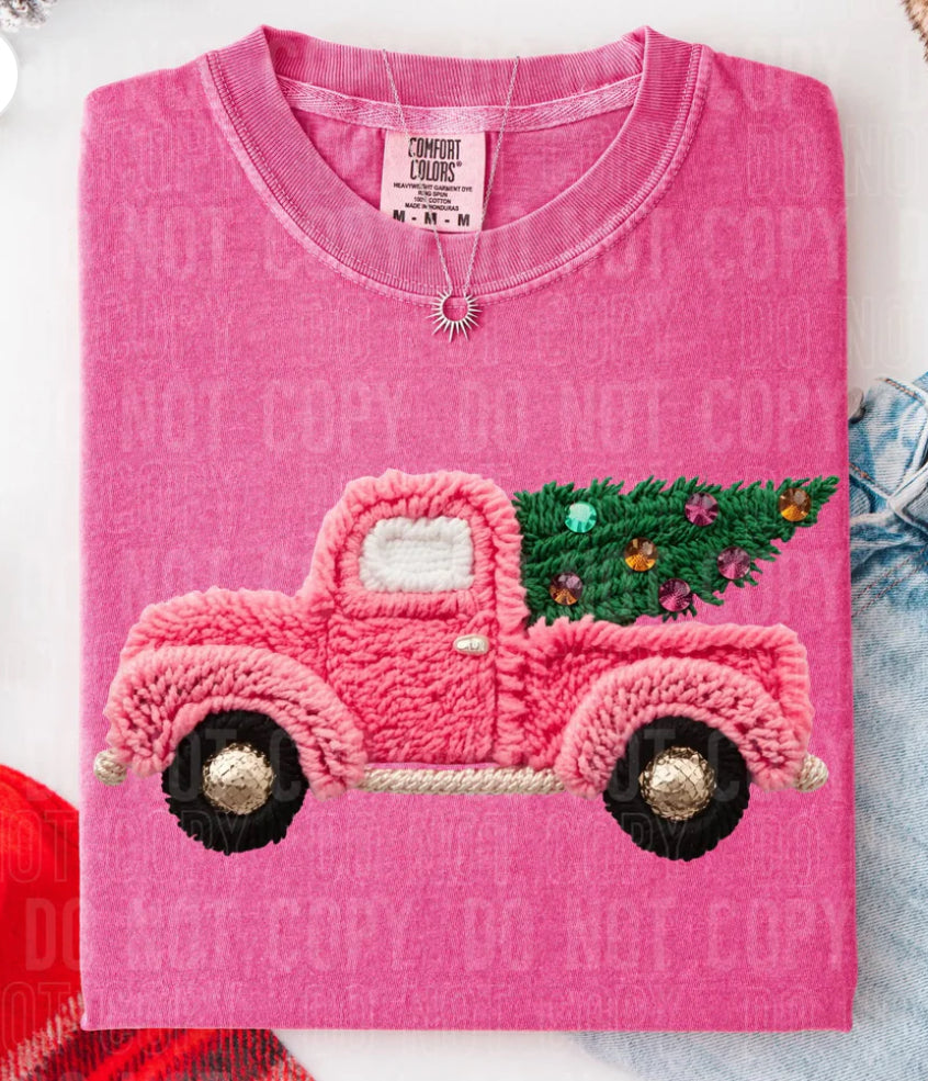 Pink Truck Yarn Design