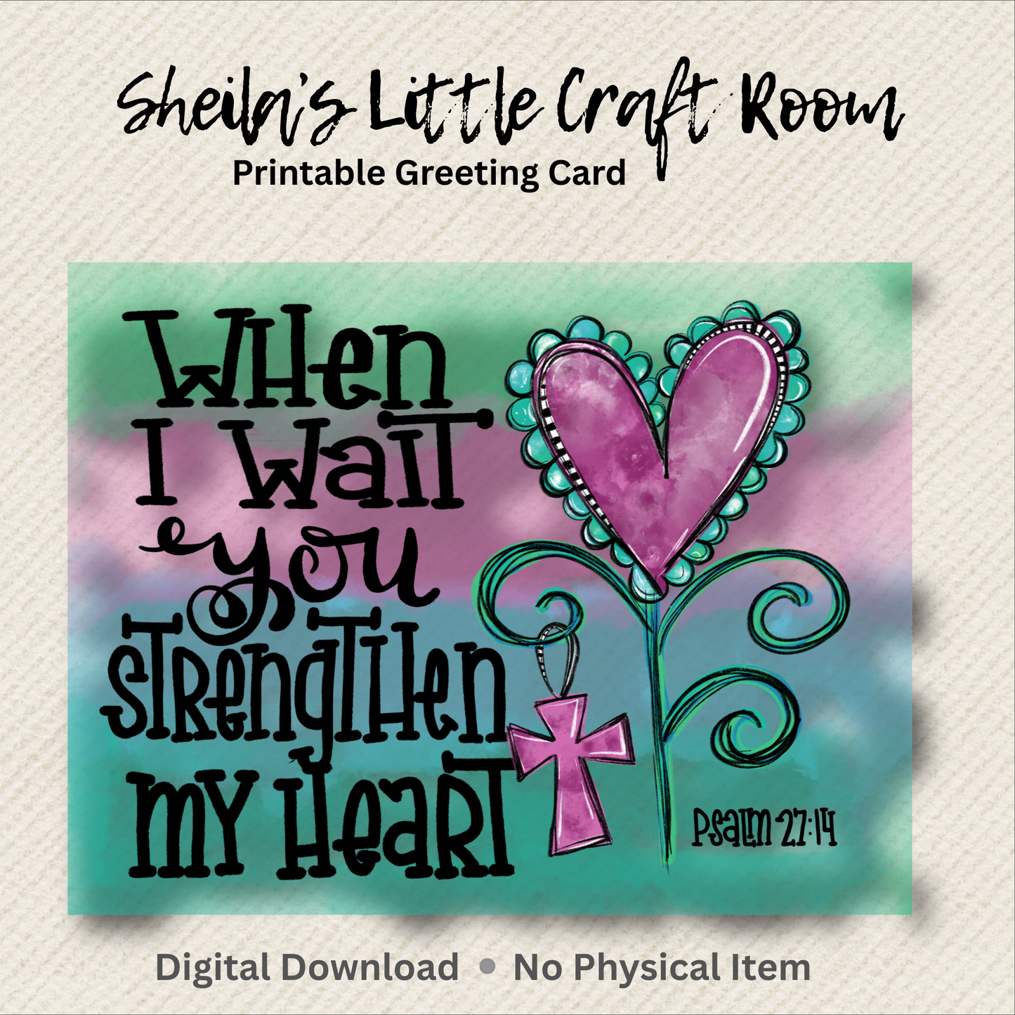 Printable Faith Encouragement Card - Instant Download