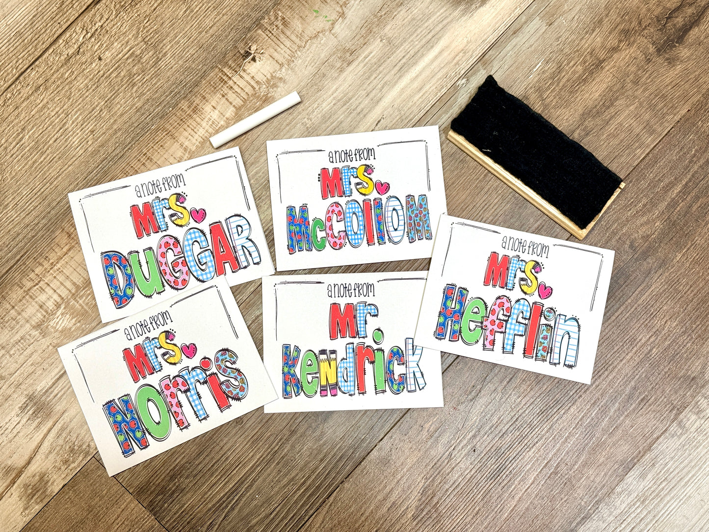 Teacher Personalized - NOTECARD SET