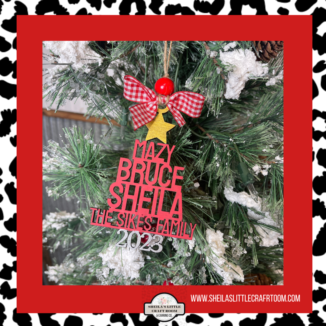 PERSONALIZED TREE NAME ORNAMENT