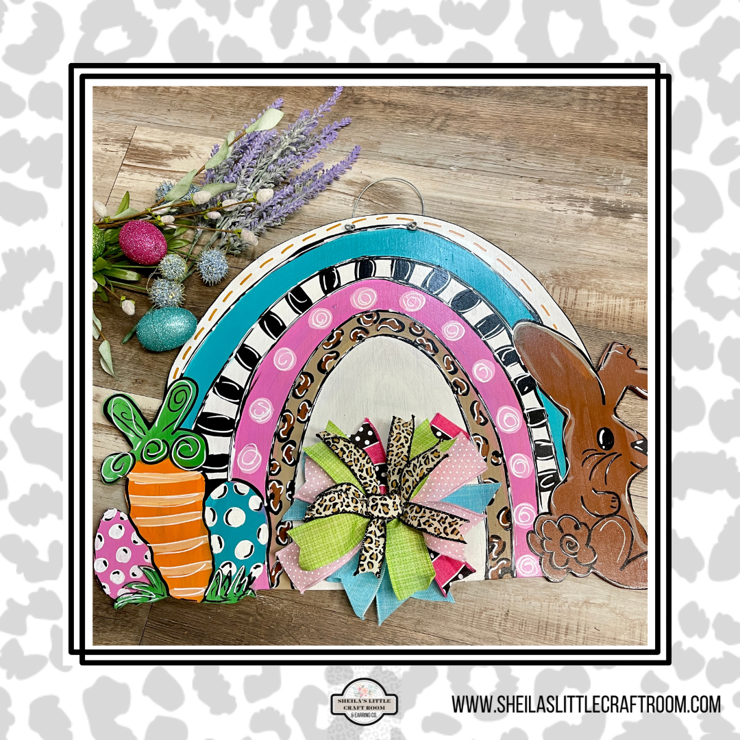 Easter Rainbow with Chocolate Bunny