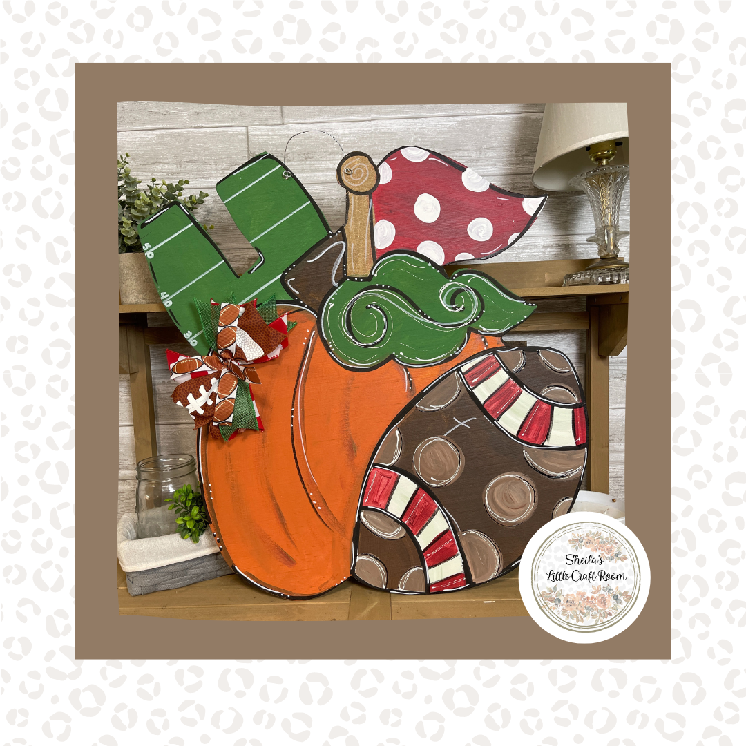 PUMPKINS AND FOOTBALL