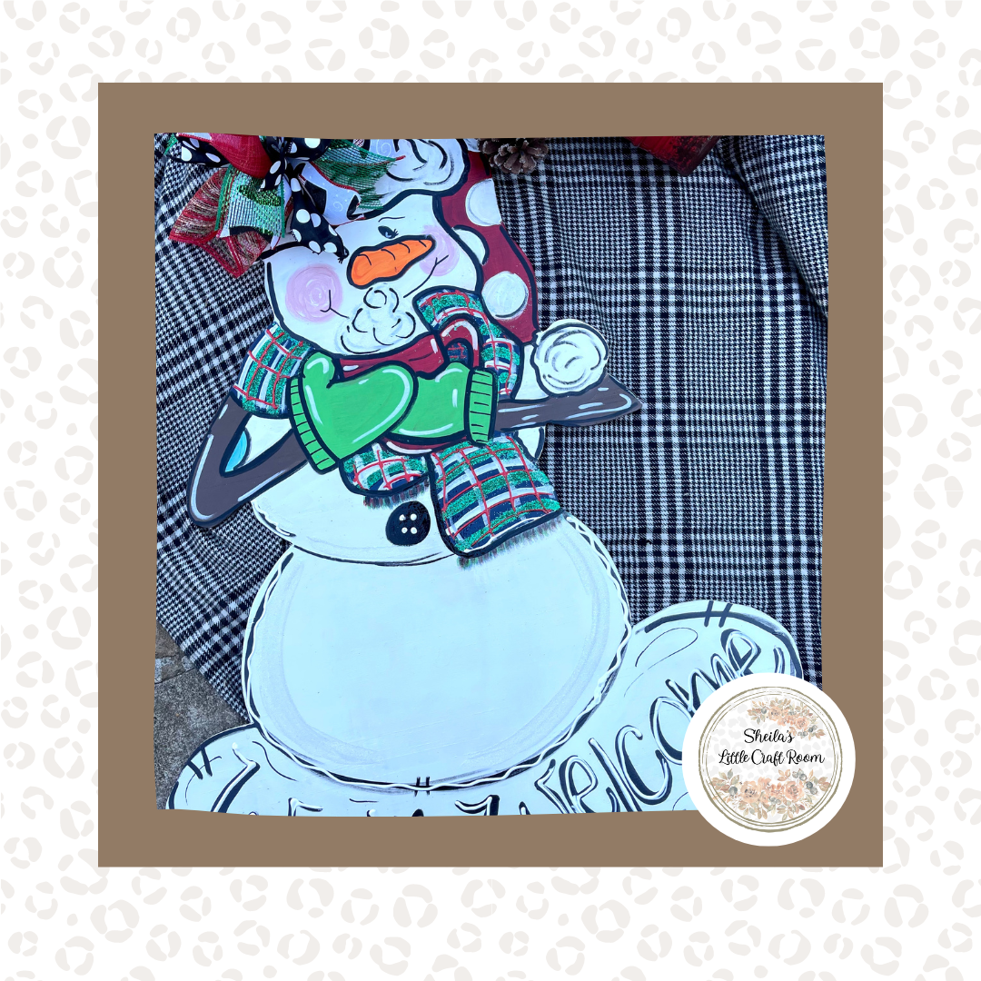 Snowman Door Hanger