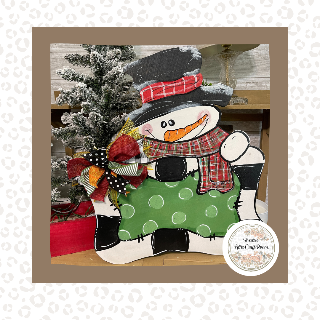 Winter Snowman - Red