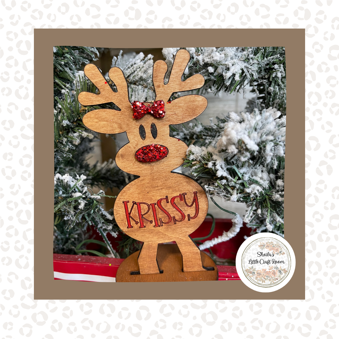 Personalized Reindeer Ornament