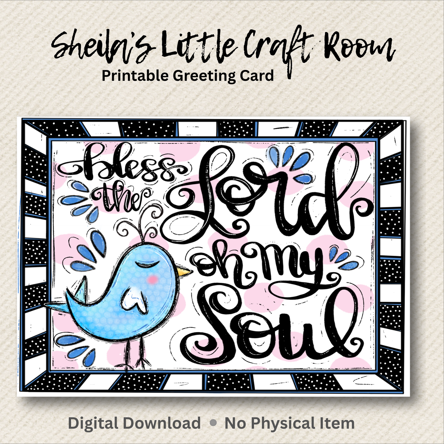 Printable Faith Encouragement Card - Instant Download