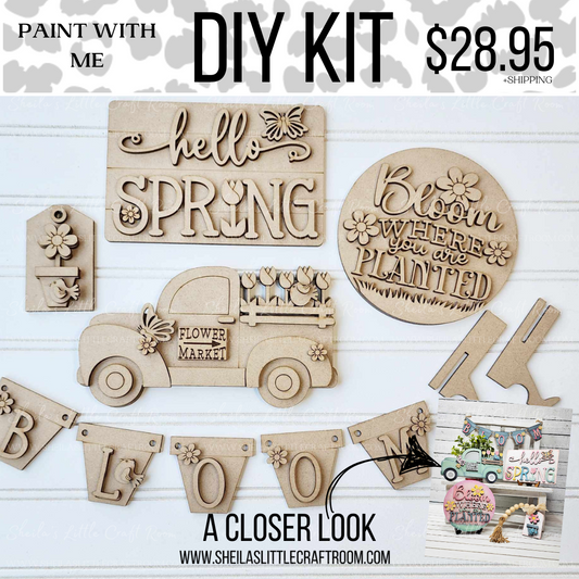 MARCH DIY PAINT KITS - TIERED TRAY SET