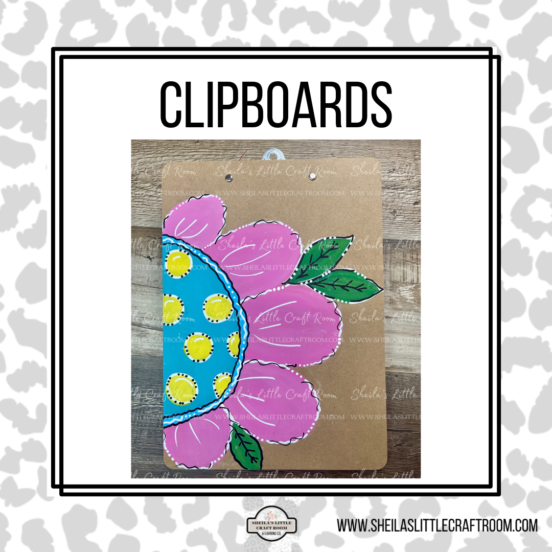 CLIPBOARDS - LARGE FLOWER