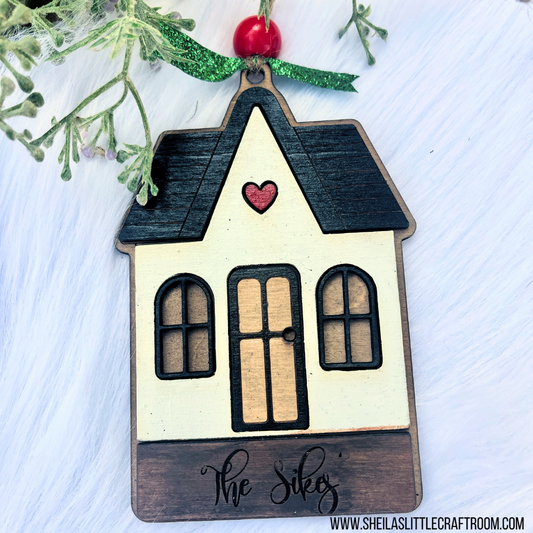 PERSONALIZED - HOUSE ORNAMENT