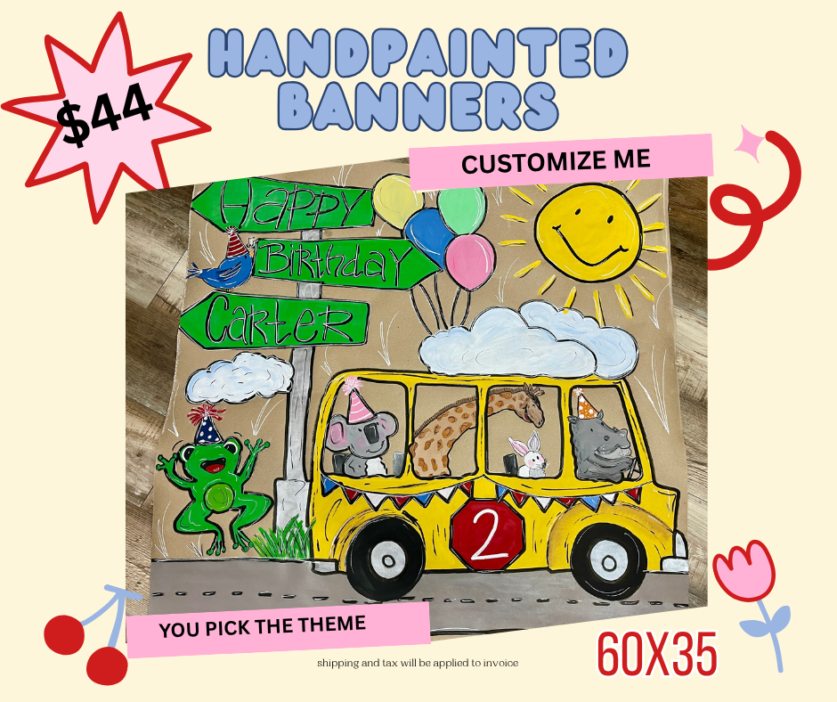 BANNERS 60X35 (PARTY SIZE)
