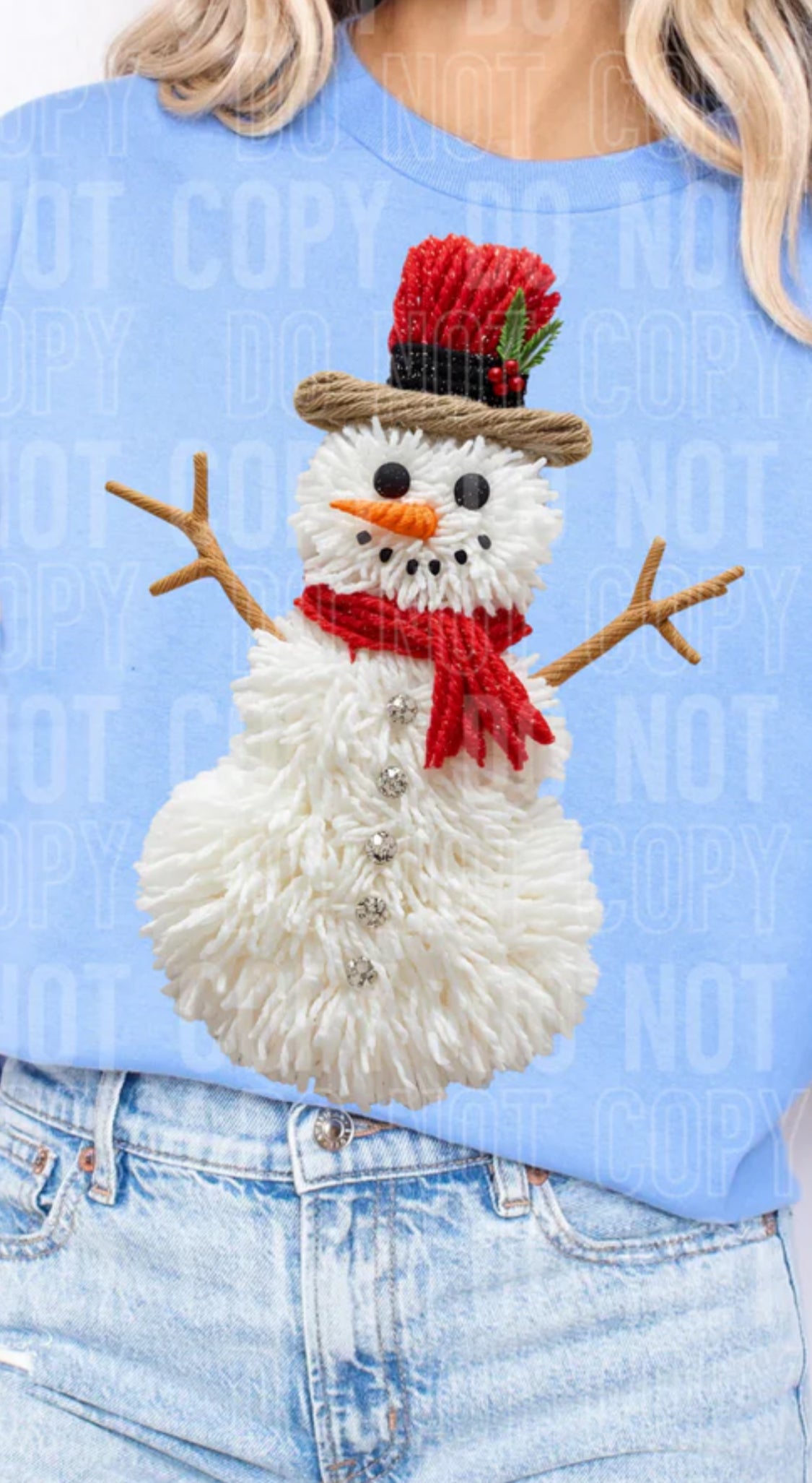 Yarn Snowman