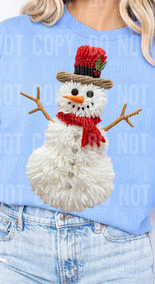 Yarn Snowman