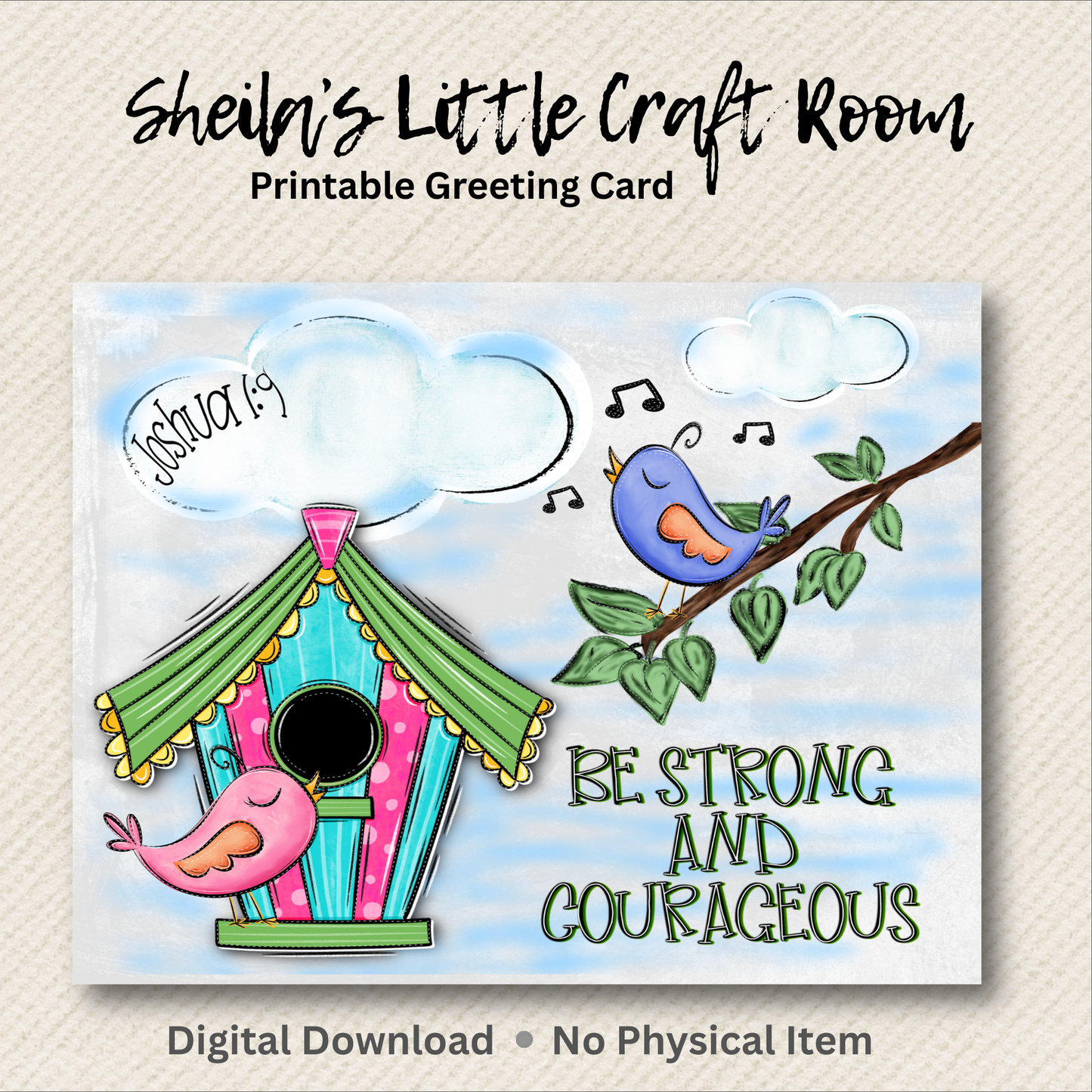 Printable Faith Encouragement Card - Instant Download