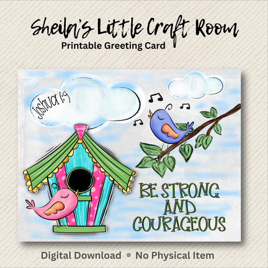 Printable Faith Encouragement Card - Instant Download