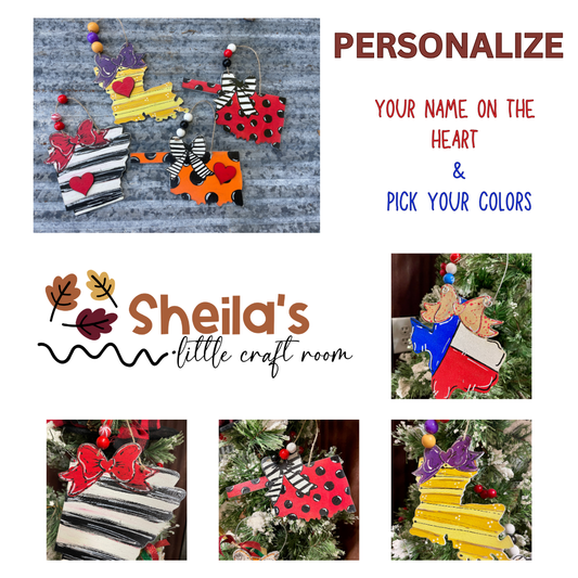 PERSONALIZED - STATE ORNAMENTS