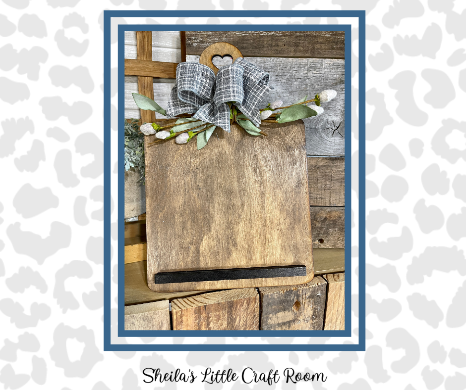 SMALL CUTTING BOARD SIGN HOLDER  - STAND ONLY
