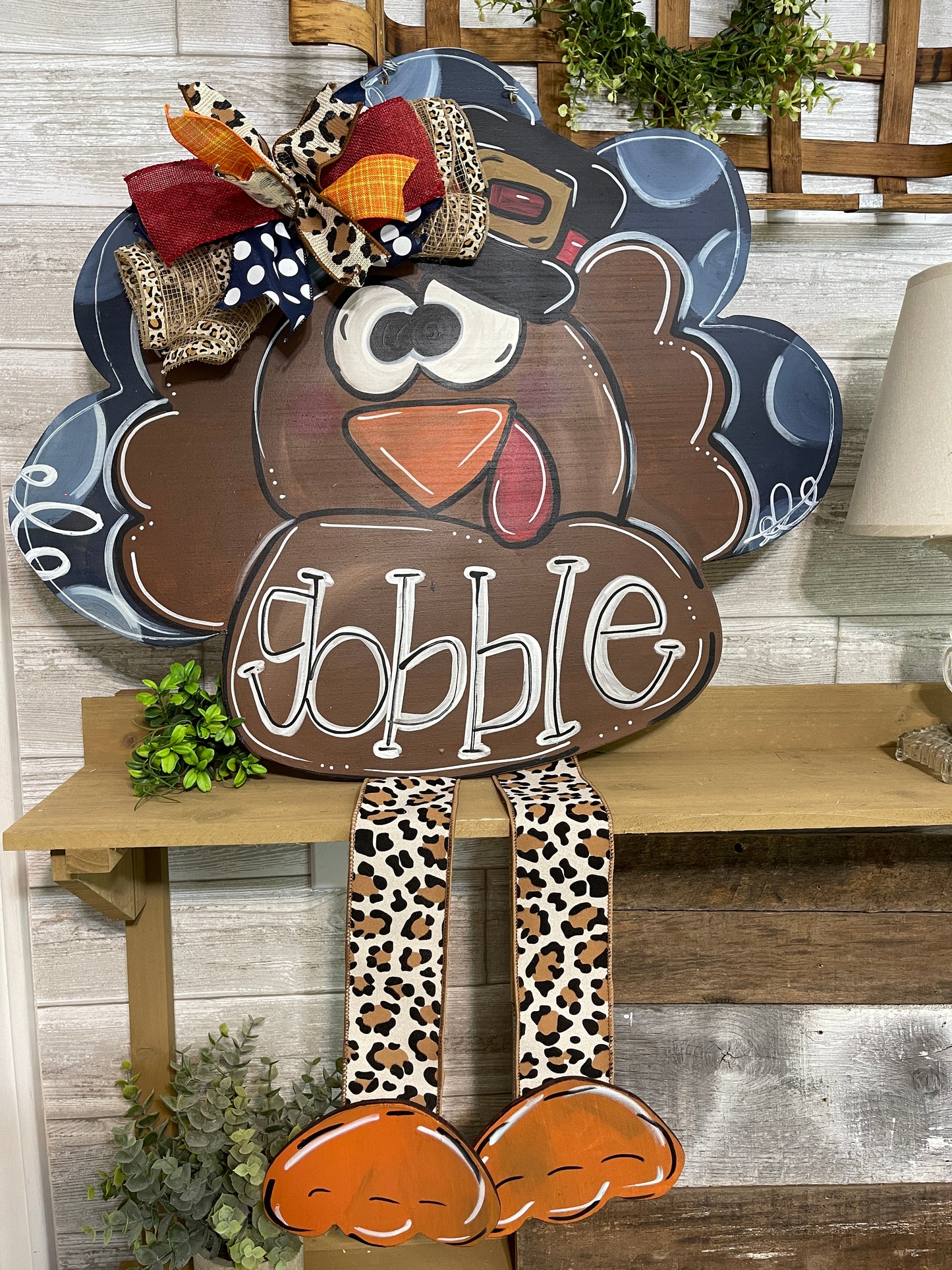 gobble gobble with ribbon legs