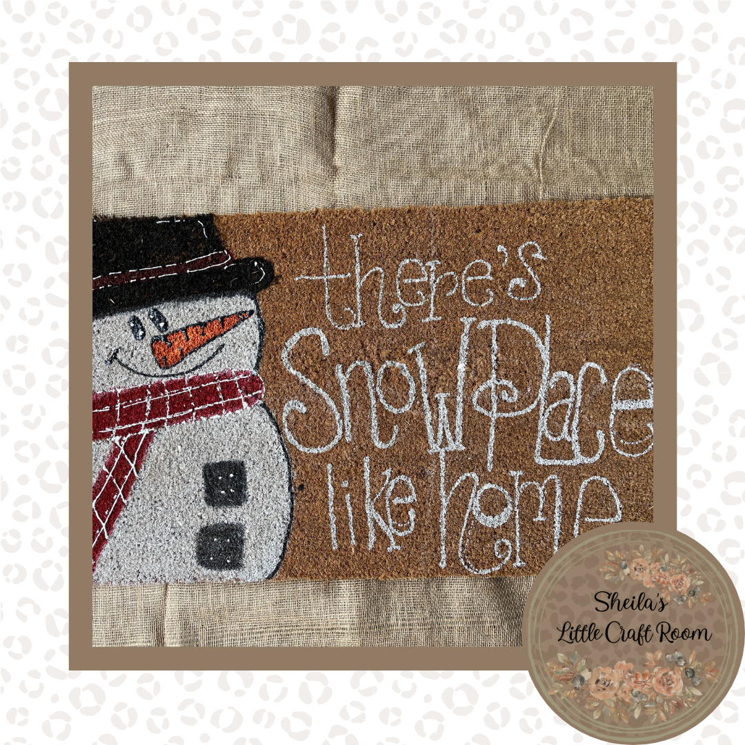There's Snow Place Like Home - Personalized - Door Mat - FREE SHIPPING